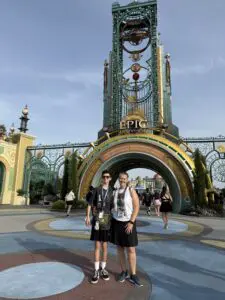 Why I Became a Certified Autism Travel Professional 3 Heather and Evan at Epic Universe